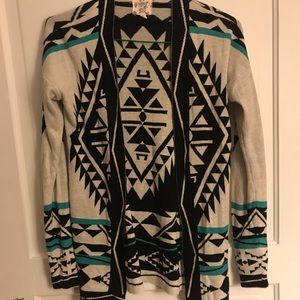 Aztec design cardigan